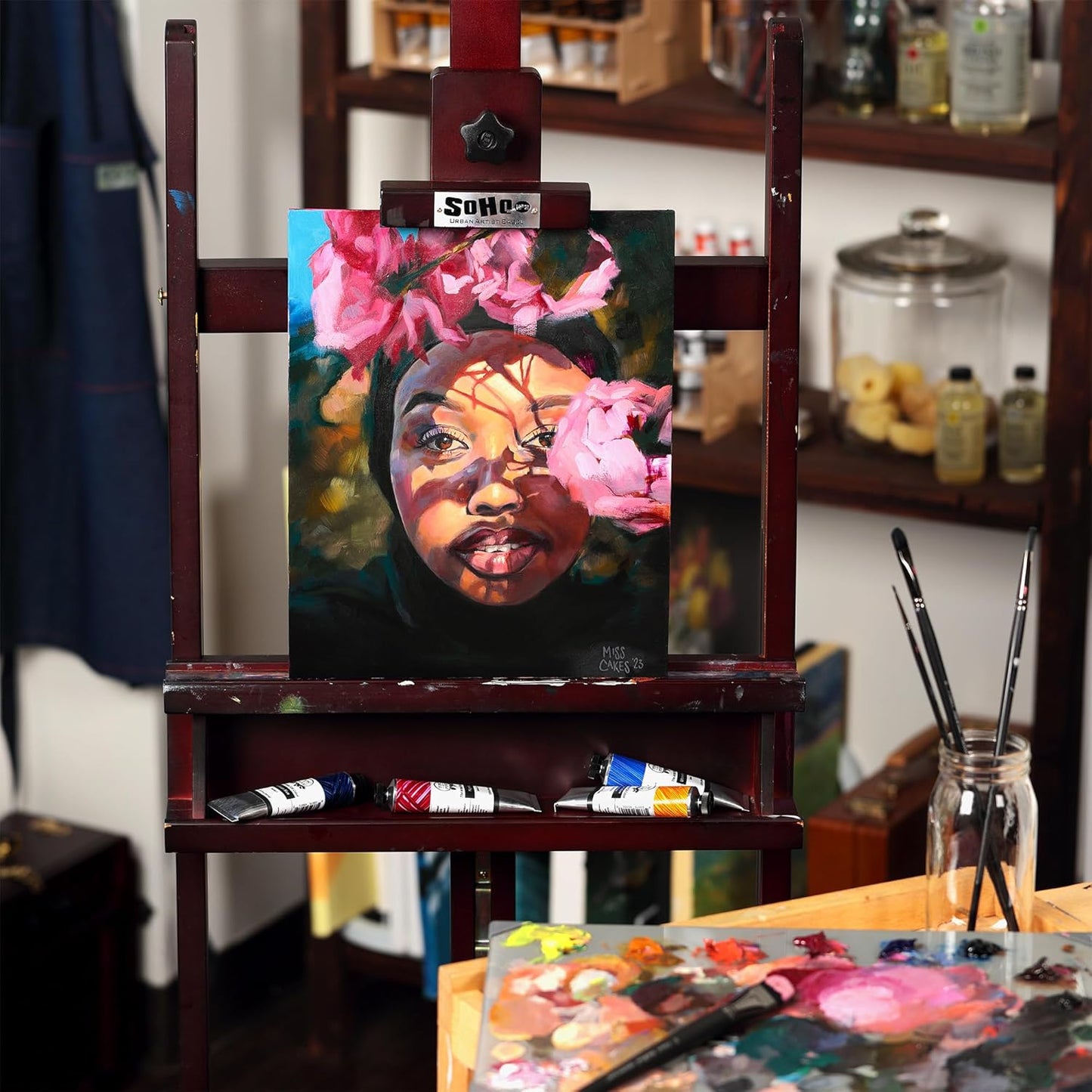 Tusc & Pine Artist Oil Paint - Gold Pearlescent, 150 ml, Non-Yellowing, Rich & Creamy Consistency, Maximum Pigment Load, Small Batch Milled Oil Paints Made in the USA for Professional Artists