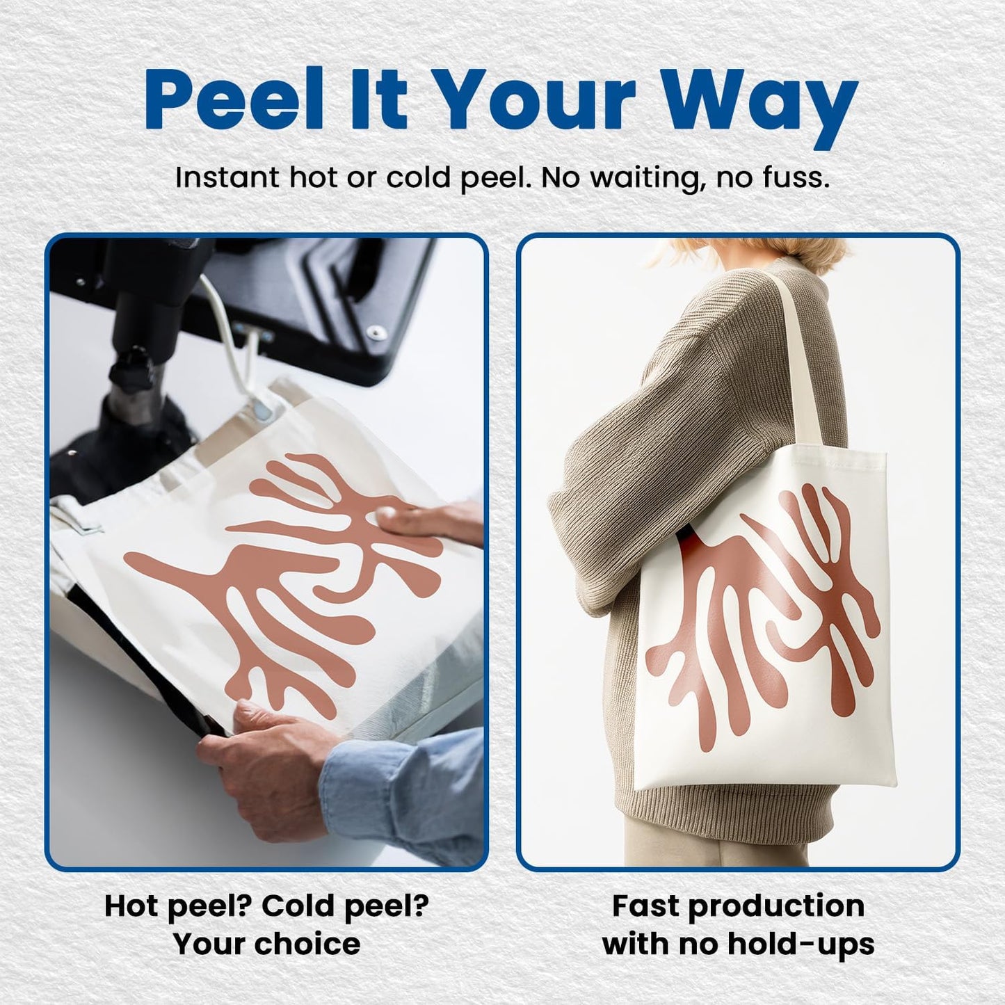 DTF Transfer Film Roll 23.6in x 328ft β Instant Hot & Cold Peel β Double Matte Anti-Static Coating β Premium Heat Transfer Film for Vibrant Colors & Durable Prints β Works with All DTF Printers