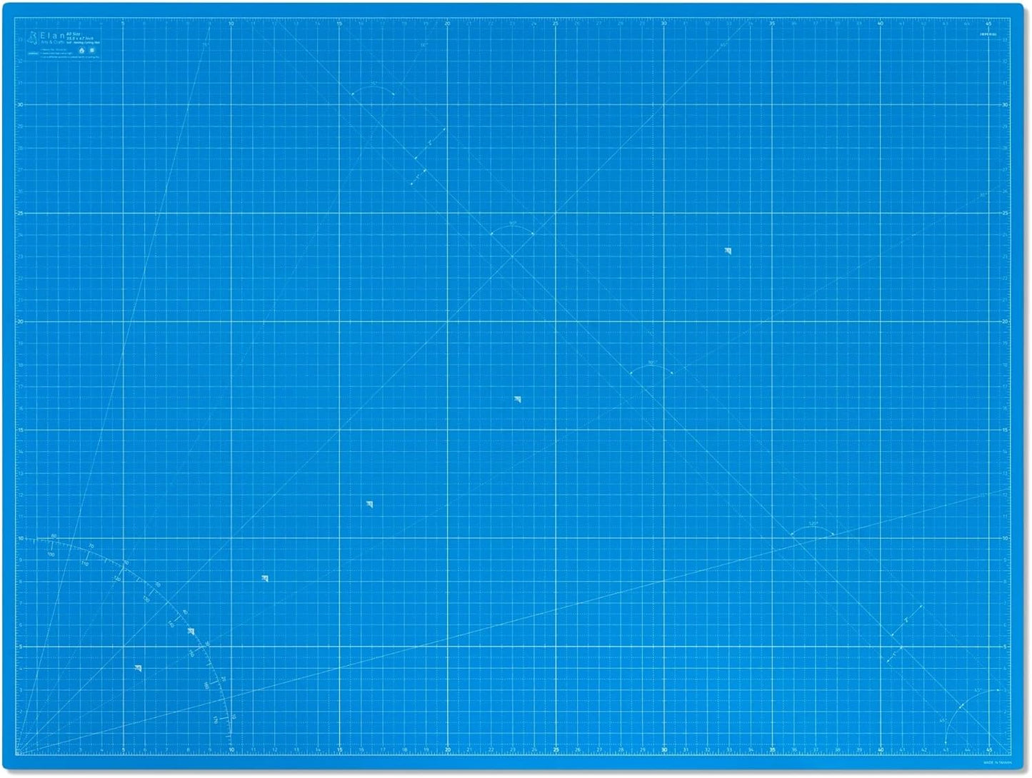 Elan Cutting Mat A0 Blue, Extra Large Self Healing Cutting Mat 36 x 48 Inch, 5-Ply Craft Board Blue, Hobby Board for Crafts 36x48 Inch