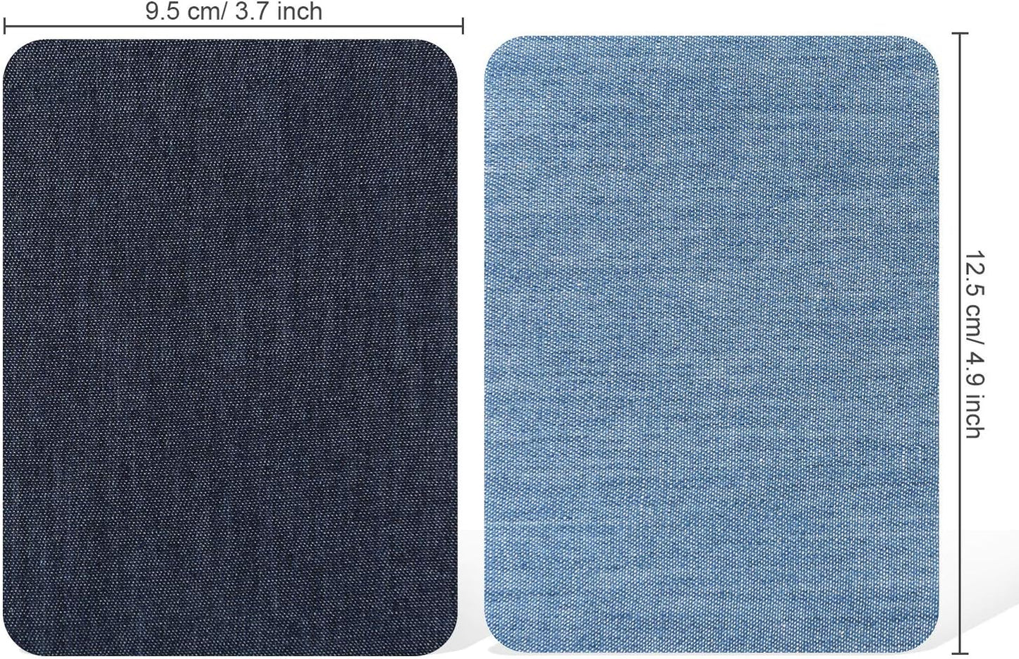 30 Pieces Iron on Patches for Clothing Repair Fabric Patches Iron on for Denim Jean Repair Patch Decorating Kit Repair Canvas Fabric for Puffer Down Jacket (Vivid Colors)