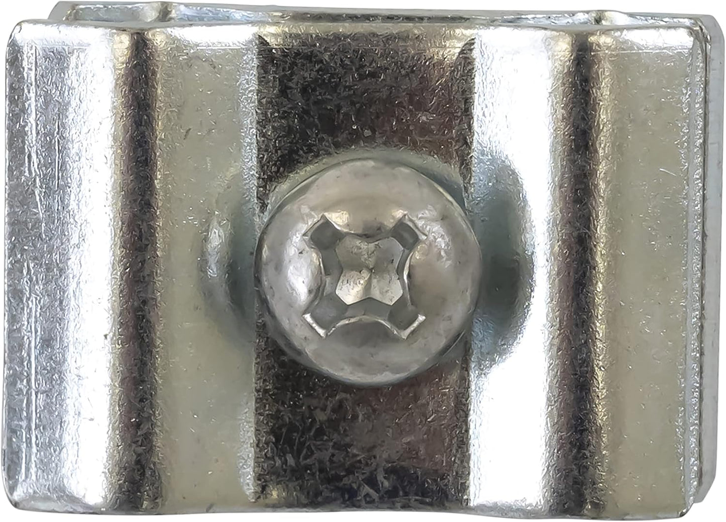 Gridwall Joining Clip Connectors for Grid Panels, Powder-Coated or Chrome Plated Steel (Quantity 20) (20, Chrome)