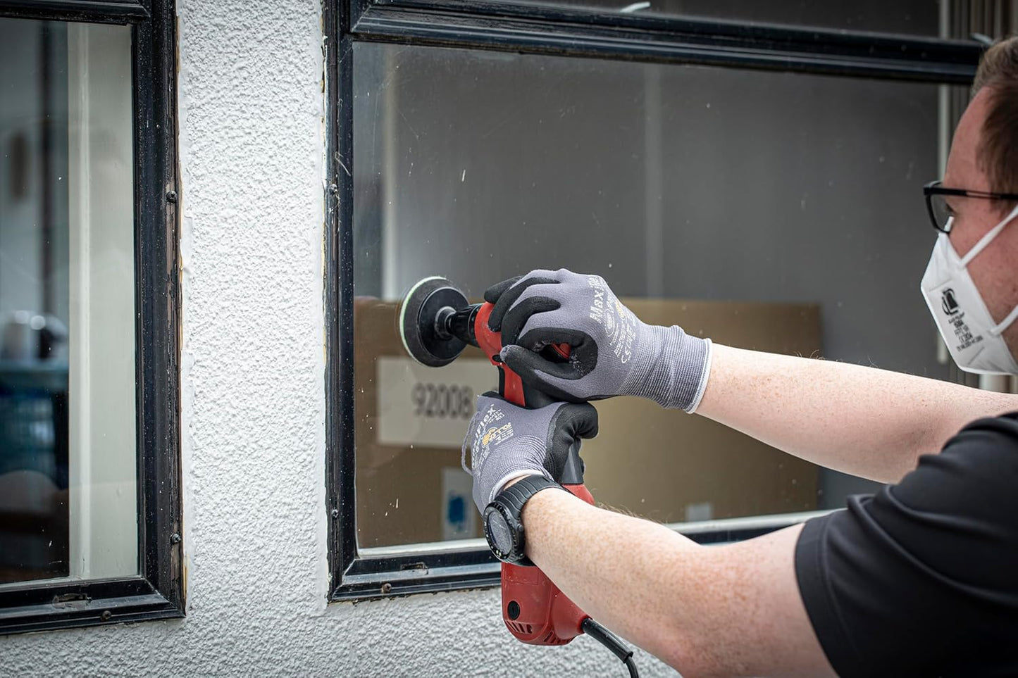 Glass Polish (3'') Glass Scratch Removal Kit for use with a Drill on All Glass Surfaces - GP28003