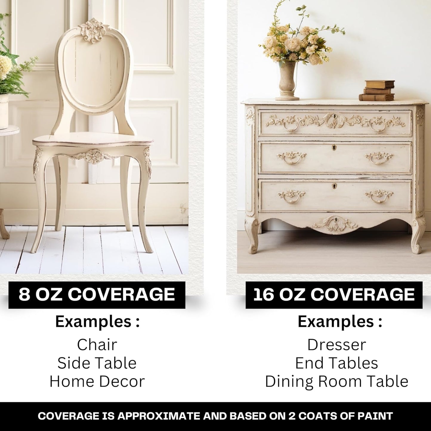 Daydream Apothecary Premium Chalk Style Paint for Furniture, Home Décor, Wood, DIY Interior Projects, Quick Dry, No Prep or Prime Needed, Matte Beige - 16oz