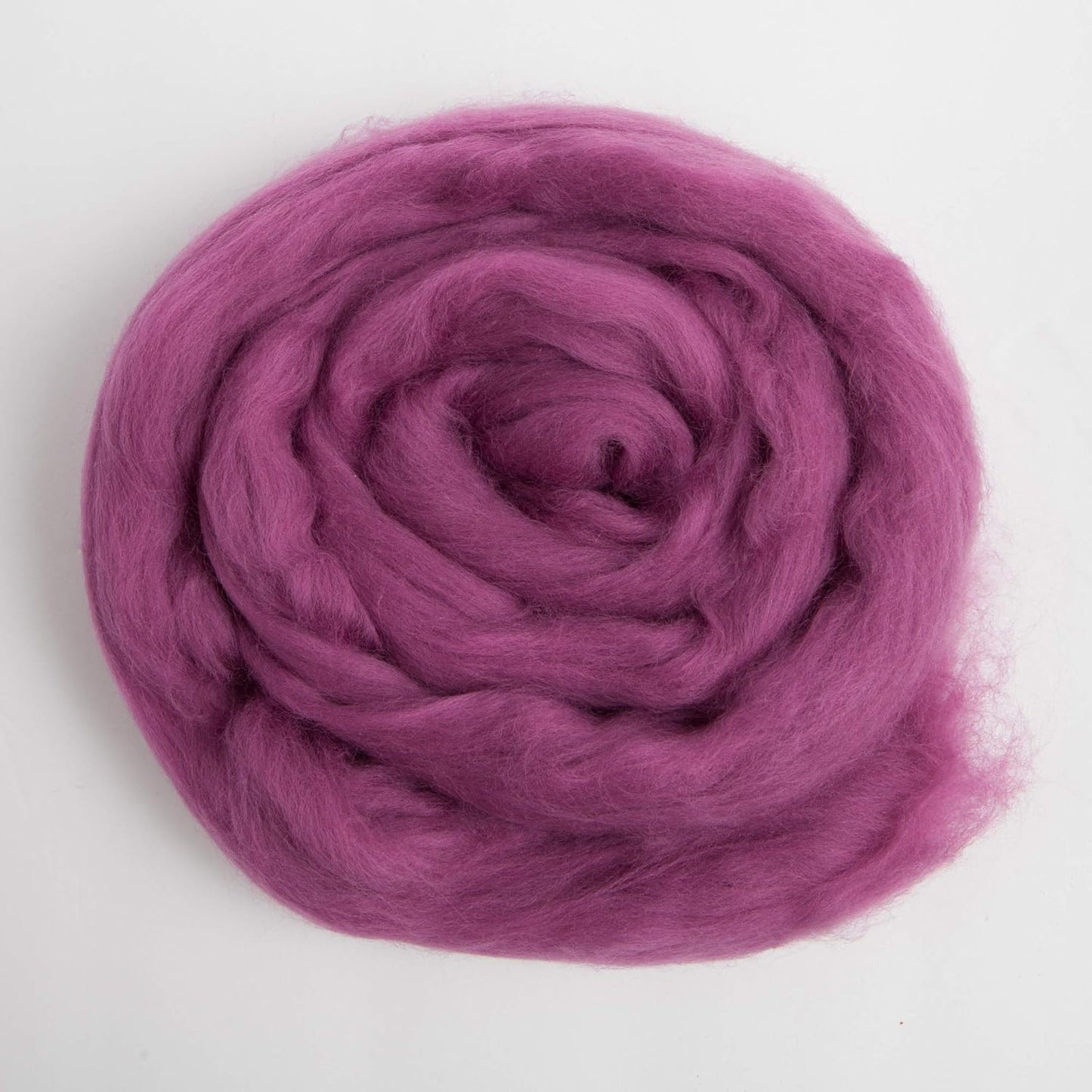 Desert Breeze Distributing 100% Natural Merino Wool Roving - Premium Combed Top Merino Roving Wool - Tapestry, Spinning, Wet Felting & Needle Felting Supplies - 21.5 Micron - 1 oz, Color Berry
