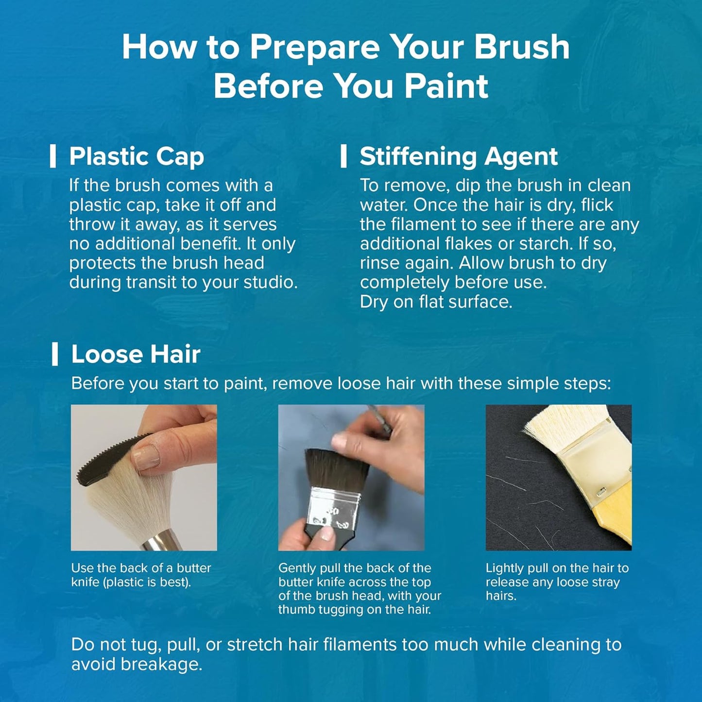 Silver Brush Limited 2802ST-8 BelleAqua Short Handle Bright Travel Brush with Soft Red Sable Synthetic Bristles, Professional Artist Watercolor Brush, Also for Acrylic, Gouache, Inks, & Dyes, Size 8