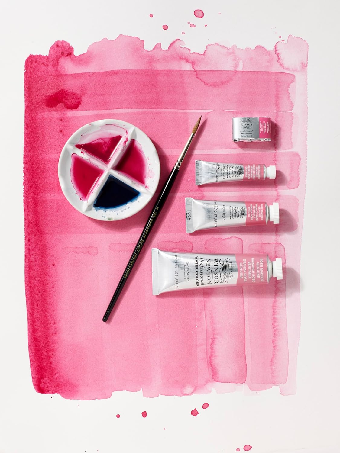 Winsor & Newton Professional Water Colour Paint, 1.25-oz Tube, Permanent Rose