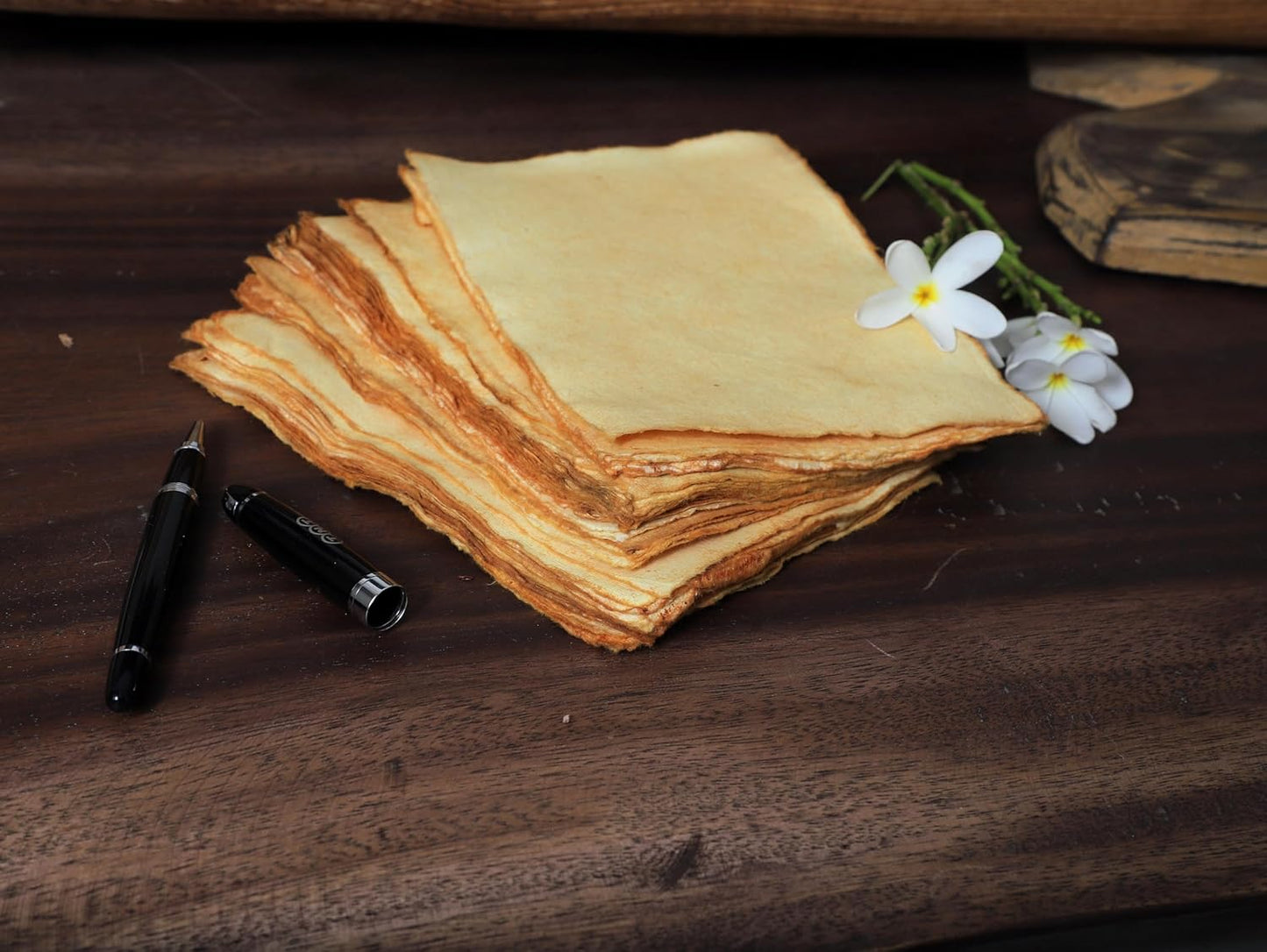 50 Pack Cotton Watercolor Paper with Deckle Edge 200 GSM Rough Textured Watercolor Paper for Writing