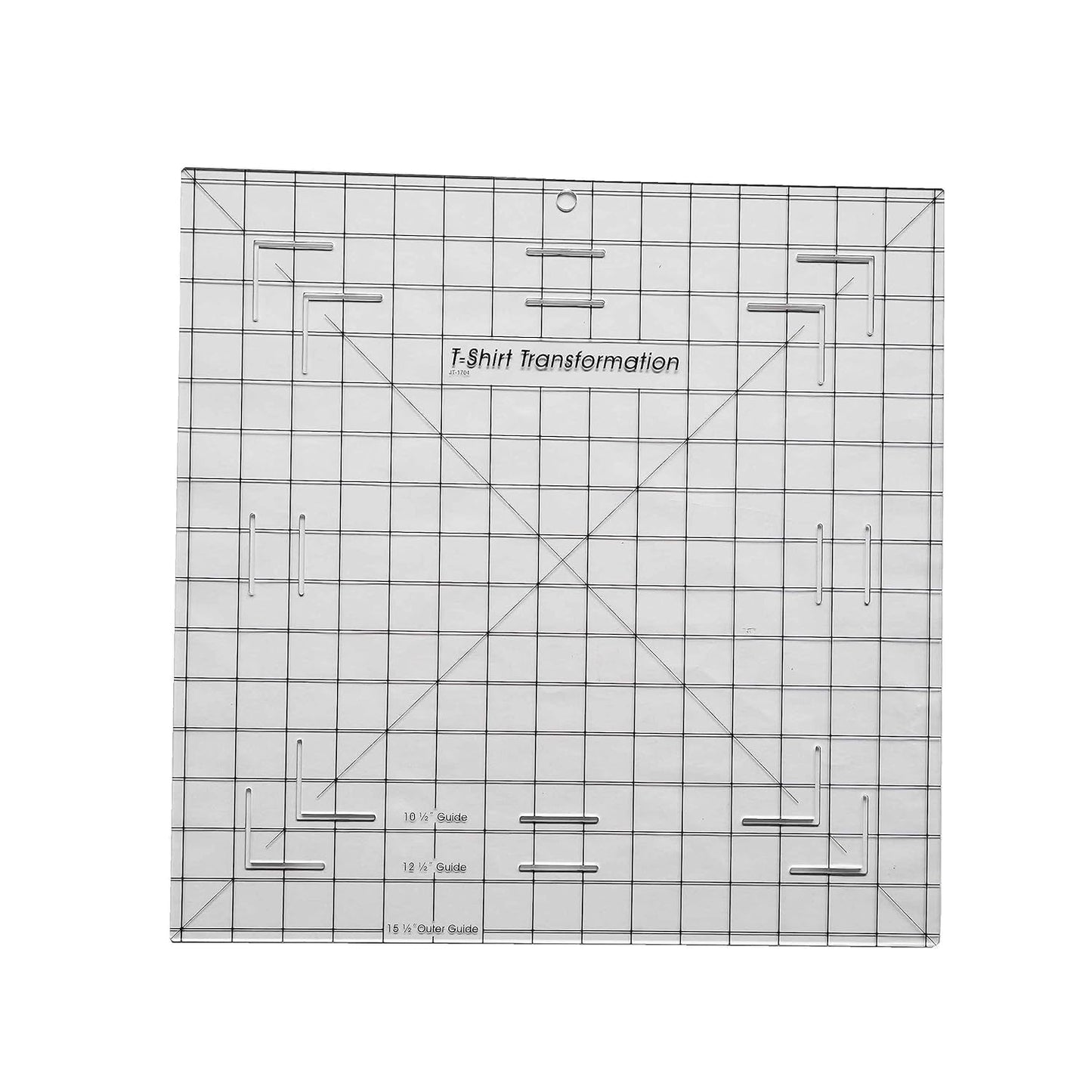 HONEYSEW T-Shirt Alignment Transformation Ruler 15.5x15.5 inches Quilting Template