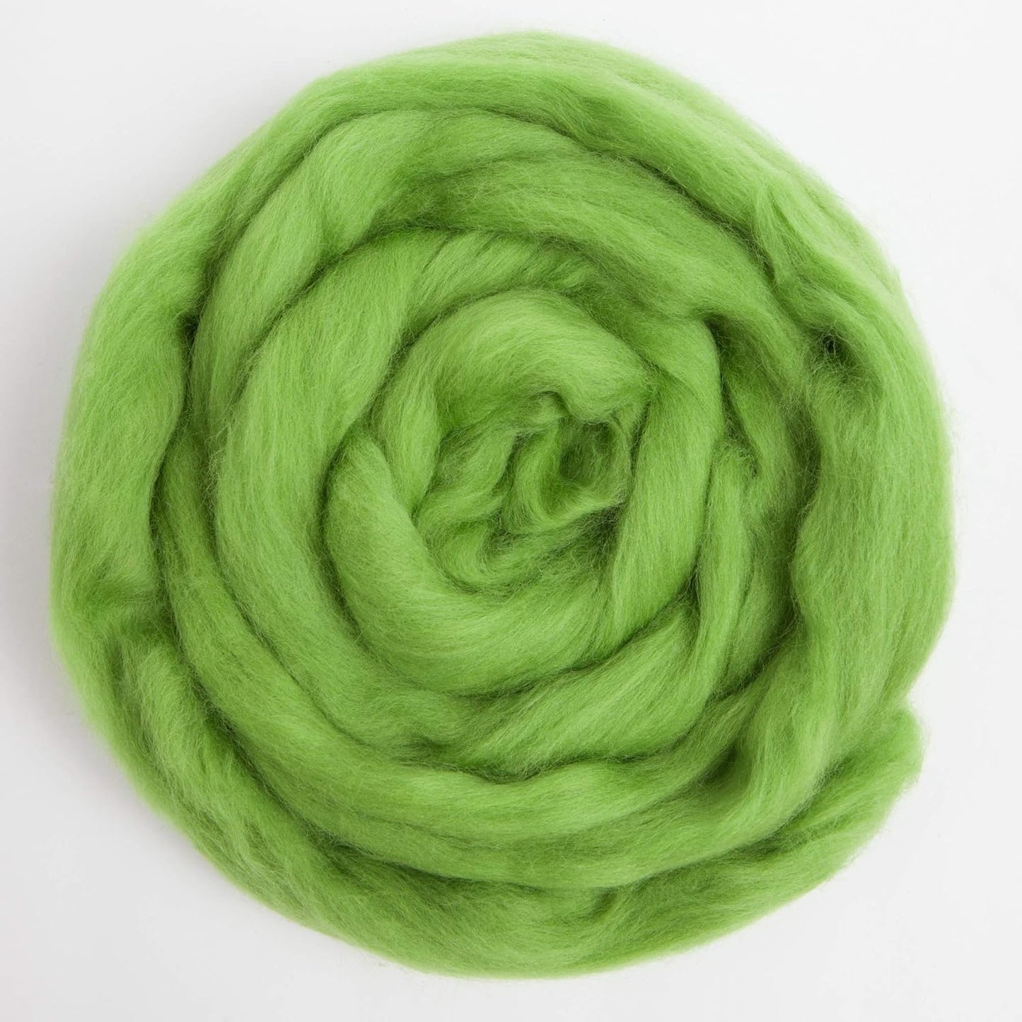 Desert Breeze Distributing 100% Natural Merino Wool Roving - Premium Combed Top Merino Roving Wool - Tapestry, Spinning, Wet Felting & Needle Felting Supplies - 21.5 Micron - 1 oz, Color Kiwi Green