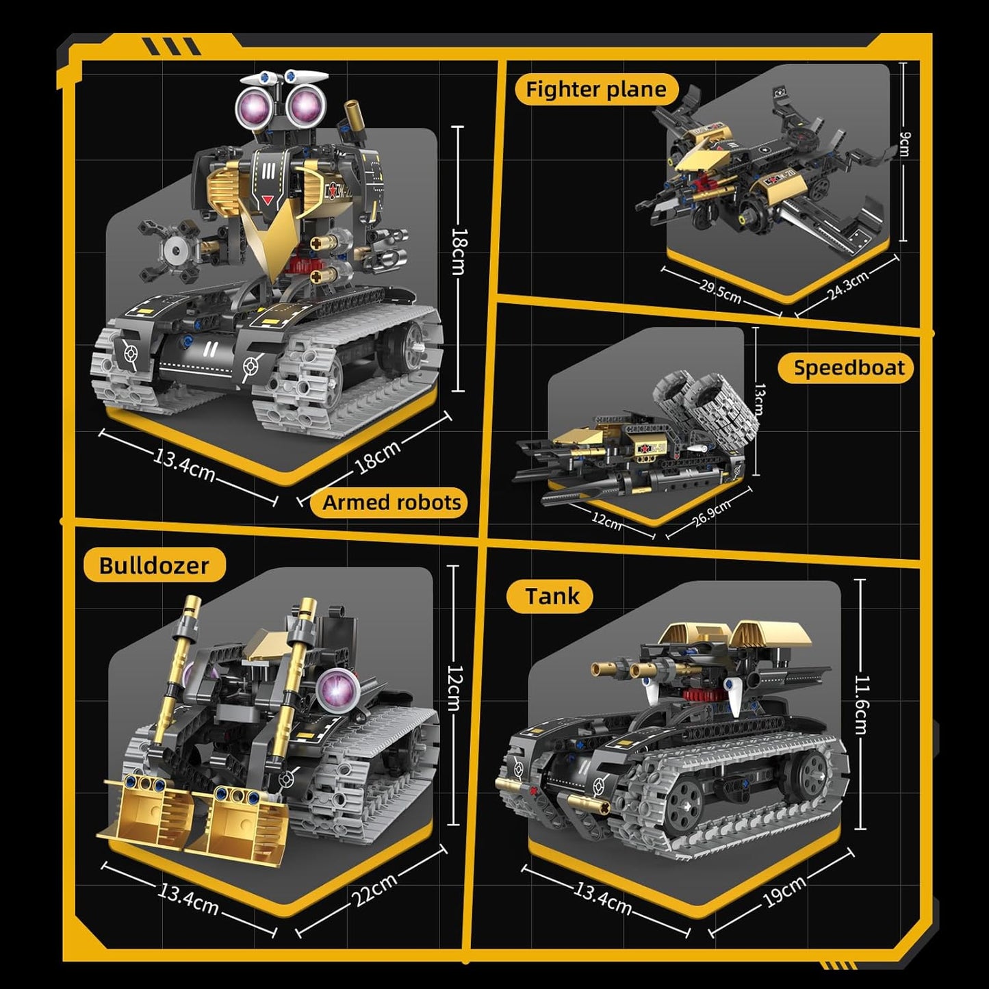 5 In1 Robot Toy for Kids Building Kit,323 Pcs Blocks App & Remote Control Robotics Kit,Steam Rc Robot Building Toys for Kids Age 6 7 8 9 10 11 12+,DIY Educational Gift for Boys & Girls