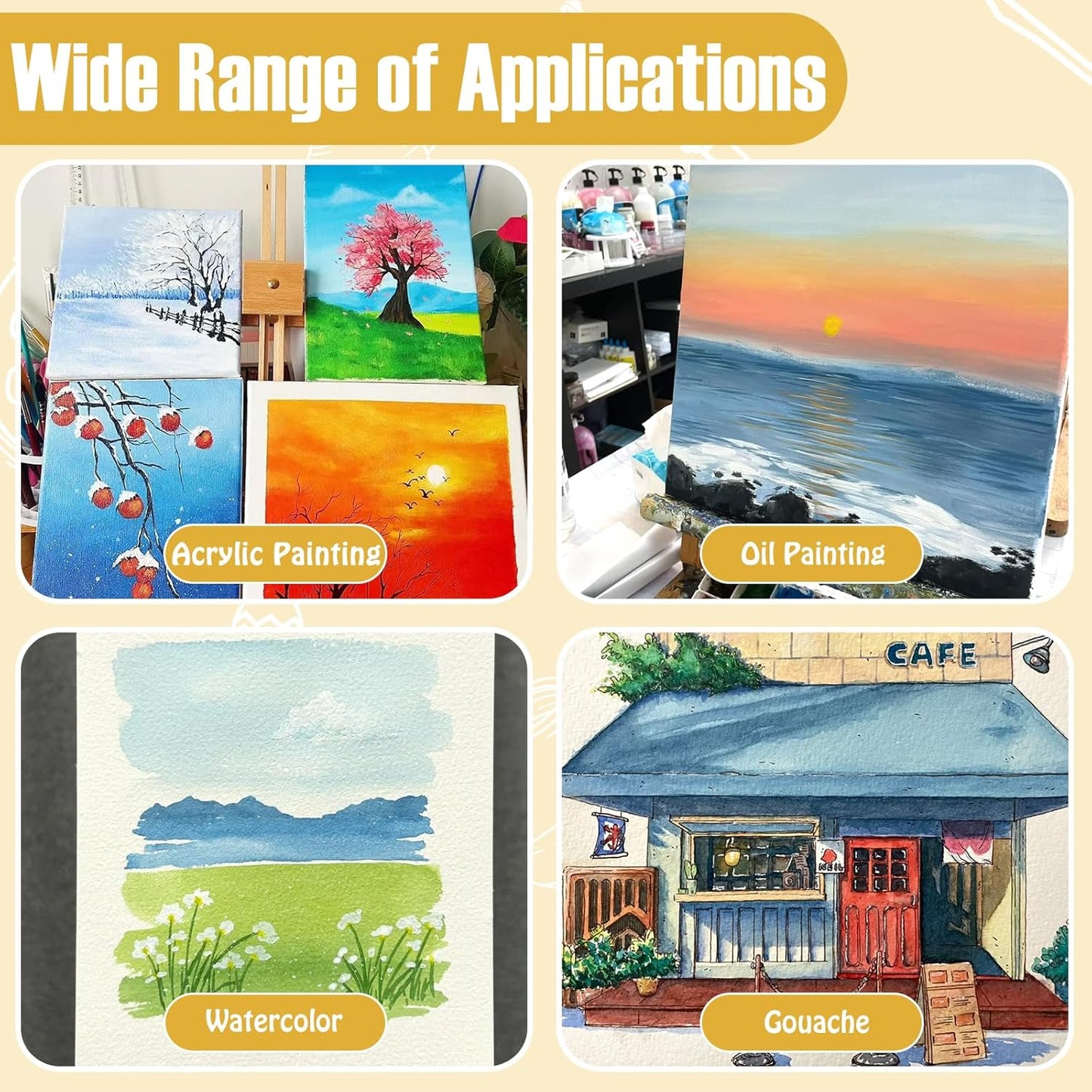 Matte Varnish for Acrylic Painting,100ml Acrylic Paint Varnish,Clear Varnish Keeps Paintings from Yellowing, Cracking, Maintains Permanent Color(Matte)