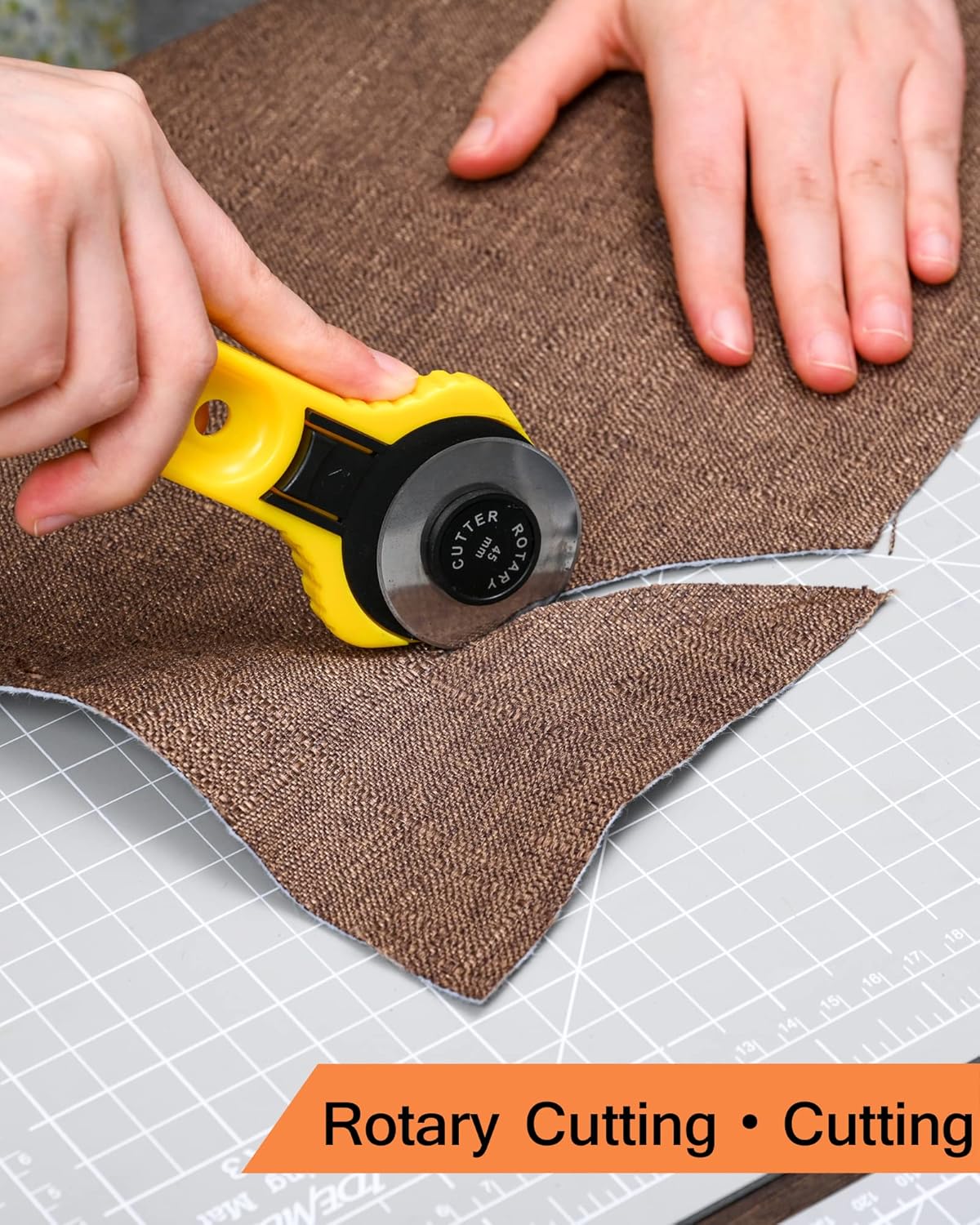 Density-upgraded 18"x12" Self Healing Cutting Mat, Idemeet Rotary Sewing Mat for Crafts, 5-Ply Blade Table Protector Cut Board for Fabric Leather Cutting Quilting Modeling Hobby Project, A3, Gray