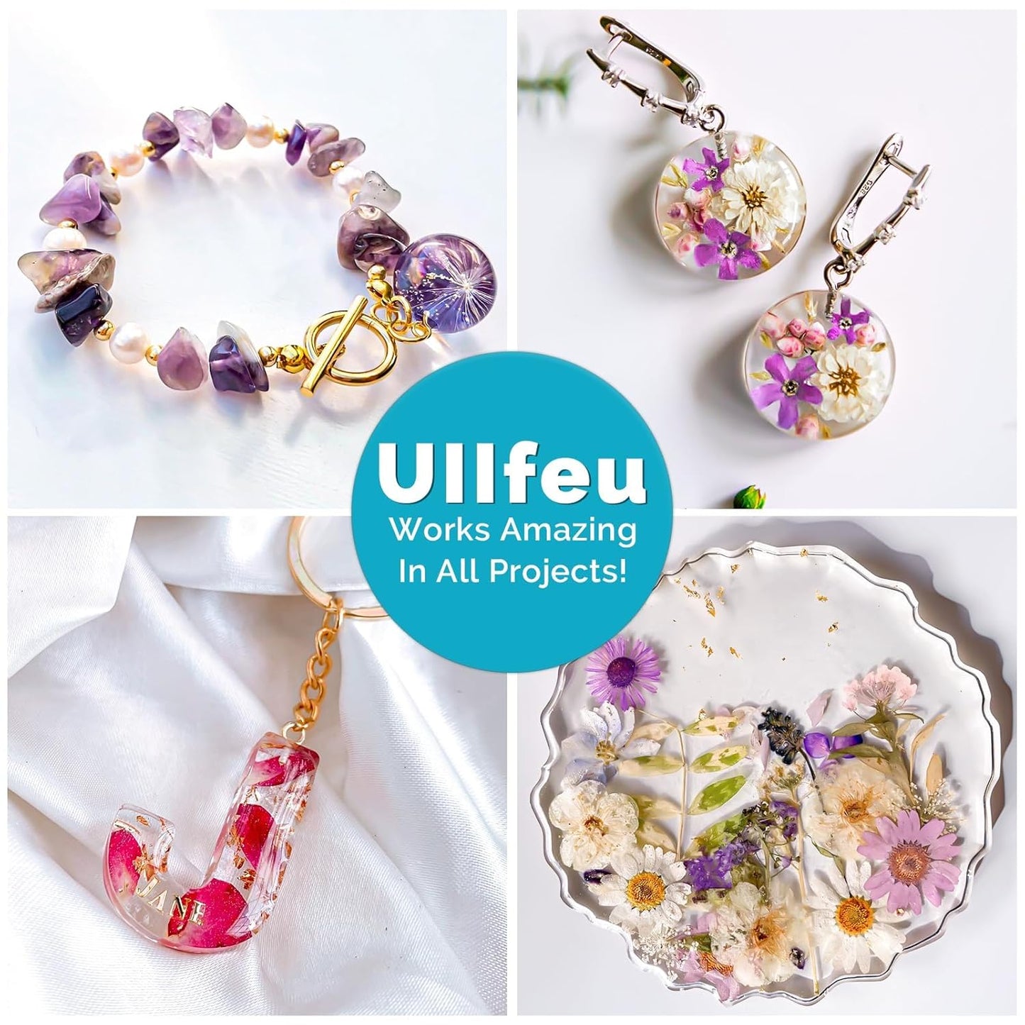 UV Resin 200g Bulk No Odor Upgrade Clear UV Epoxy Resin Kit Hard Fast Cure Jewelry Making Handmade DIY Craft Decoration Coating