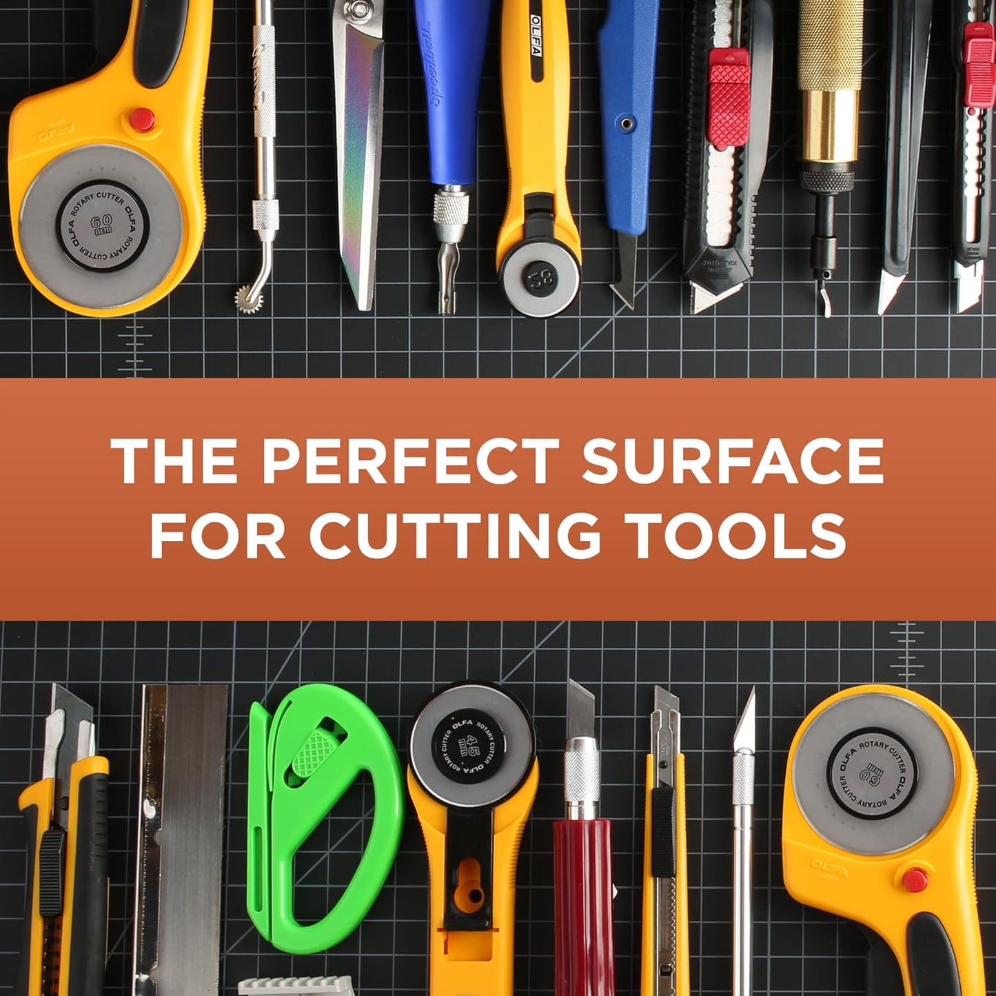 ALVIN GBM Self-Healing Cutting Mat 30 x 42 inch | Double-Sided Green/Black | 5-Layer Gridded Surface for Arts, Crafts and Sewing - Model GBM3042