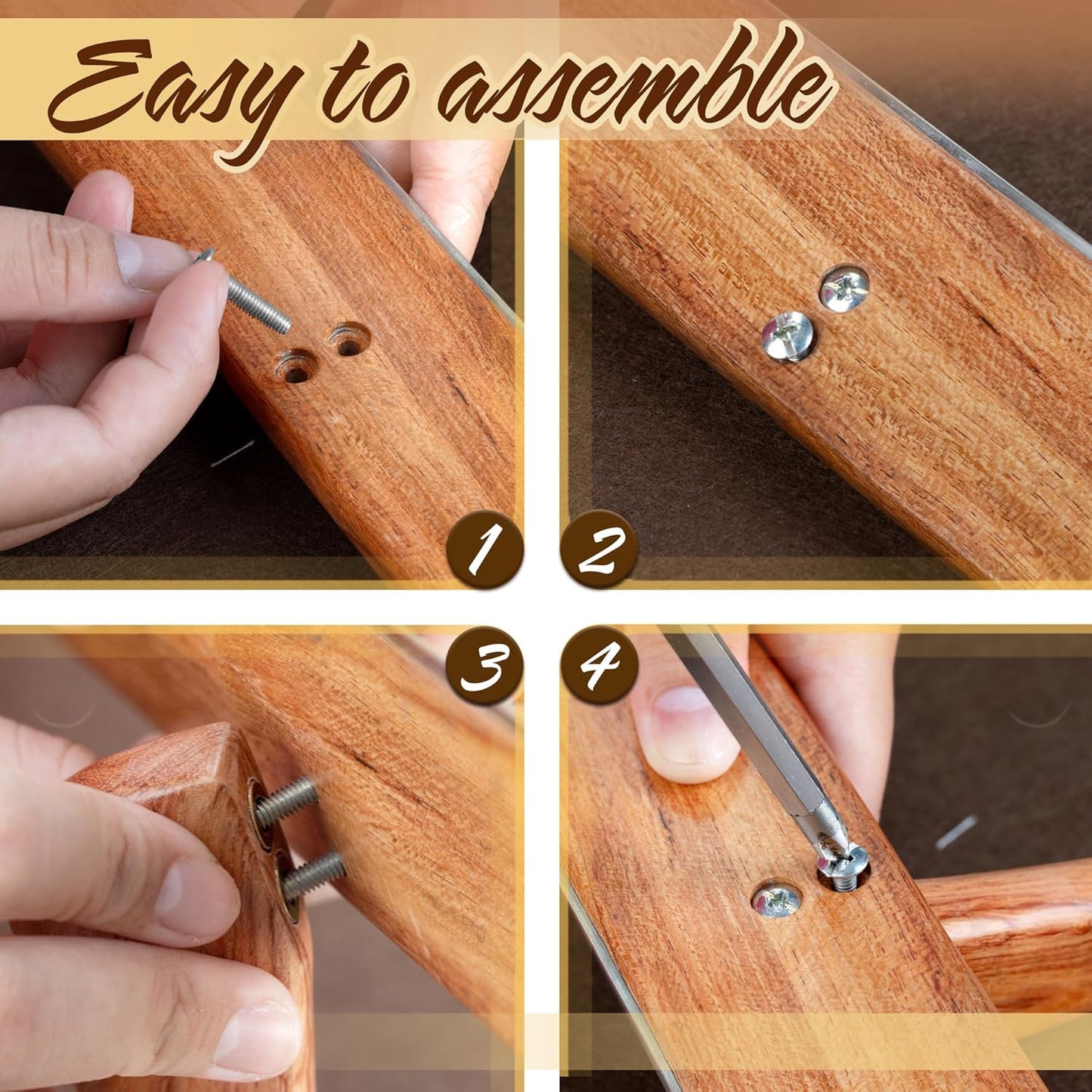 SAVINA Safety Ruler with Handle & Stainless Steel Edge - 13in Handmade Hardwood Ruler for Quilting, Sewing, Fabric, Paper & Leather Crafts - Comfortable Grip for Precision Tailoring & DIY Projects