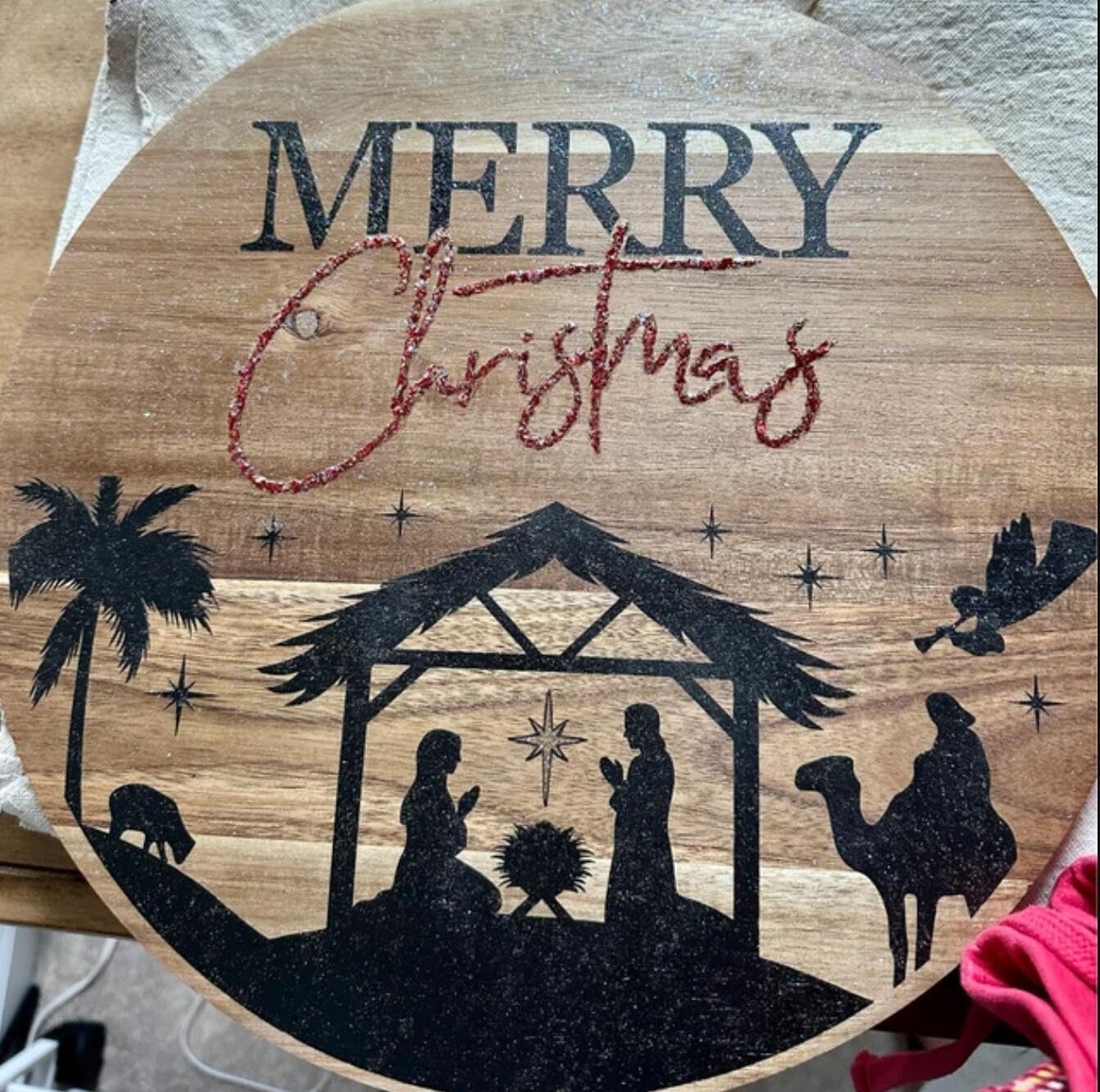 Christmas Stencils for Door Mats 12” Christmas Stencils for Crafts Reusable Christmas Stencil Holiday Drawing Templates for Painting on Wood Doormat Fabrics Decor