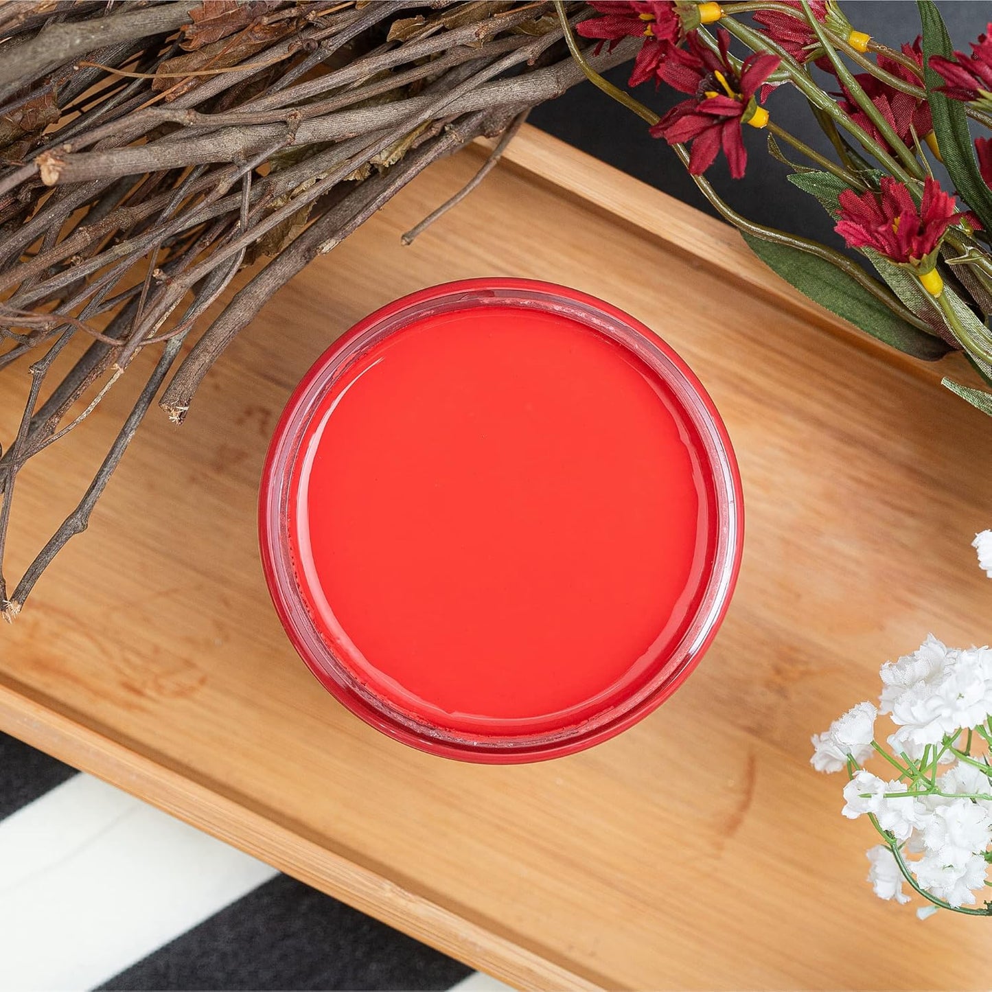 Dixie Belle Paint Company Chalk Finish Furniture Paint - Honky Tonk Red (32oz) - Matte True Red Chic Chalk Mineral DIY Furniture Paint