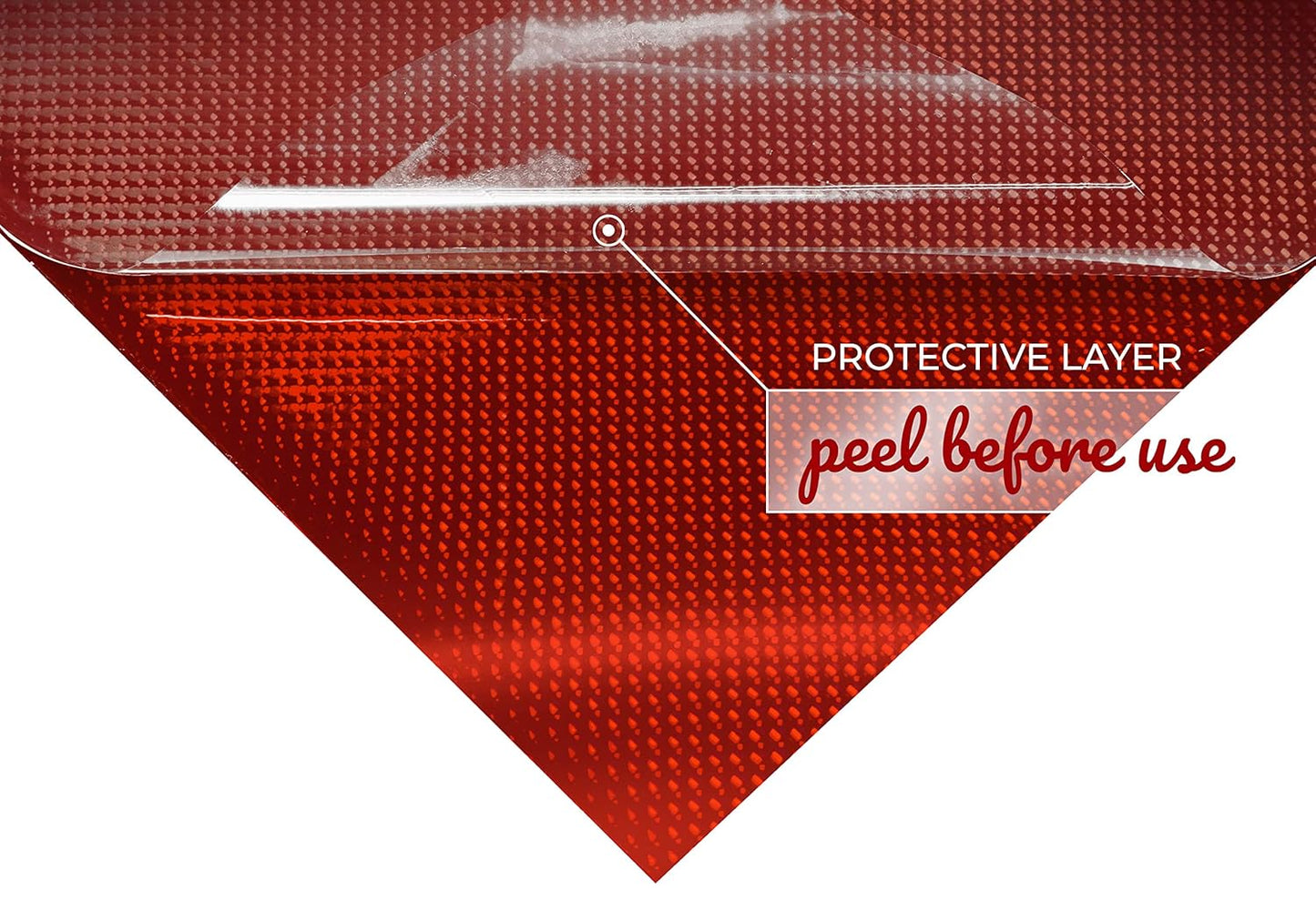 VViViD Mosaic+ Crafting Vinyl (Red Carbon Holographic, 1ft x 5ft)