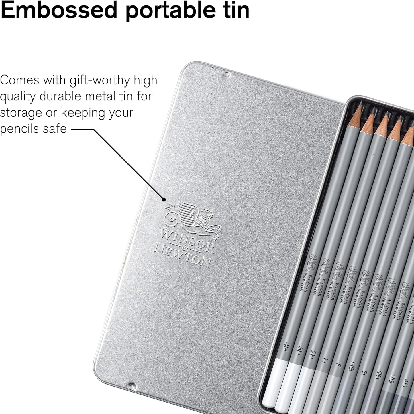 Winsor & Newton Studio Collection Artist Pencils, Graphite Pencils, Set of 12