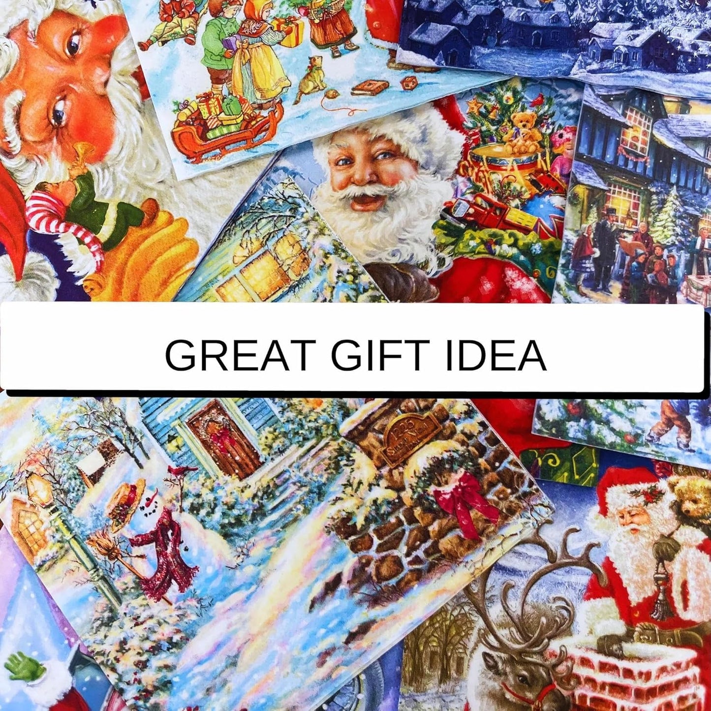 Keep Unique Mystery Pack Decoupage Paper Napkins, 20-ct Assorted Surprise Napkins, Decorative Napkins Christmas for Art Craft Junk Journal, 20 Different Designs