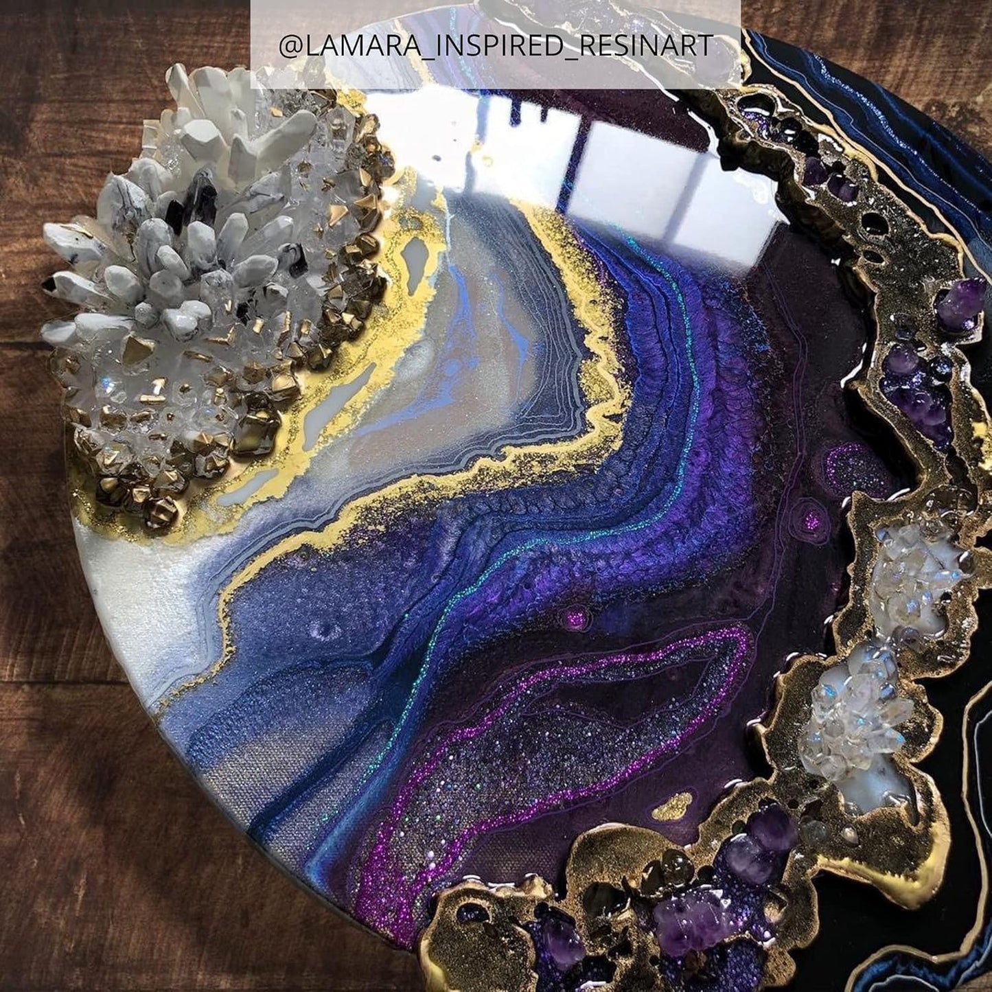 MEYSPRING Indigo Obelisk - Two Tone Purple Mica Powder for Epoxy Resin - Color Pigment Powder - Color Shifting Pigment - Violet Mica Cosmetic Grade - Purple Resin Dye