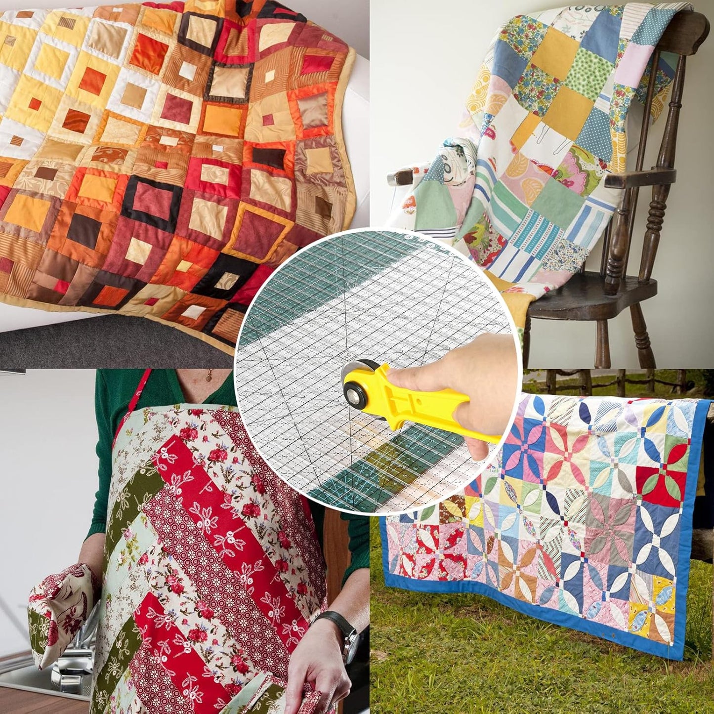 Quilting Ruler- 12.5 * 12.5" Slotted Rulers for Quilting and Sewing Quilt Strip Rulers for Fabric Precise Cutting