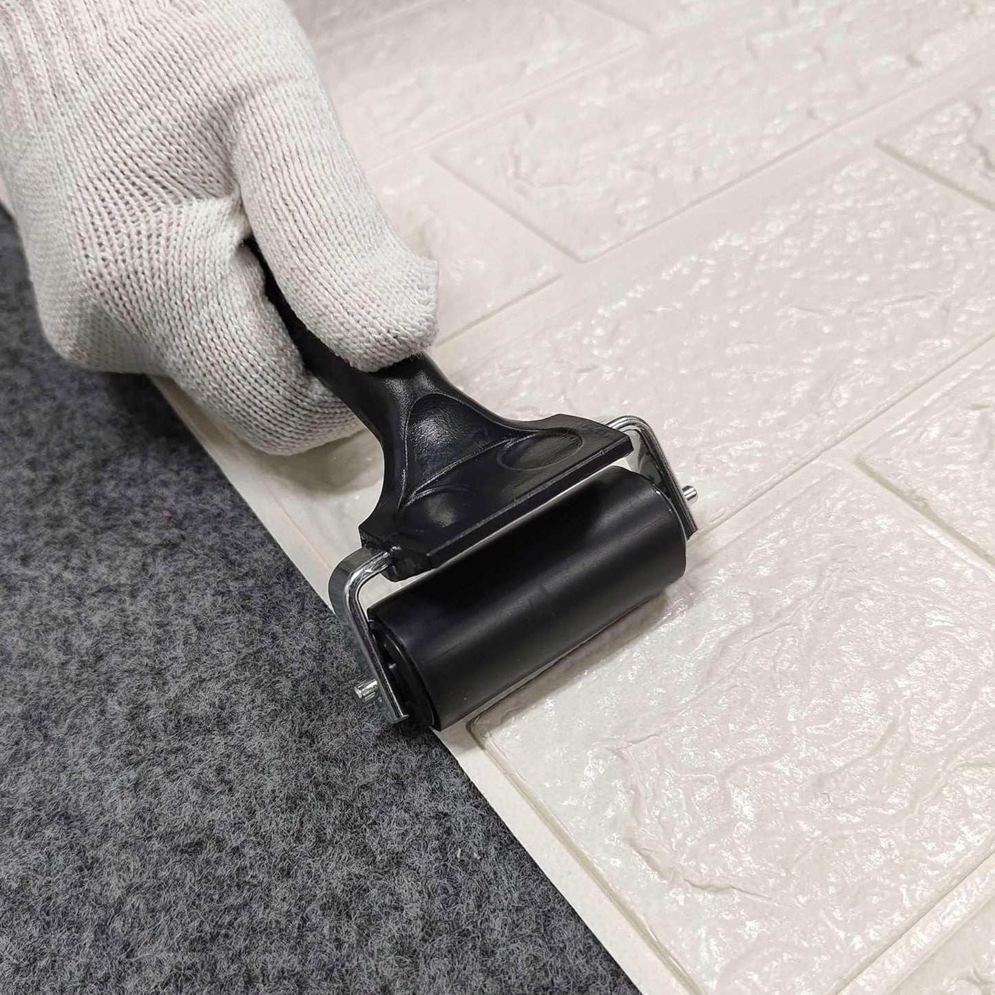 Printmaking Brayers,Rubber Roller, Brayer Ideal for Anti Skid Tape Construction Tools, Print, Ink and Stamping Tools,Crafting, Hard Rubber Roller Brayers, Vinyl Roller Ink Paint Brush (2.4in)