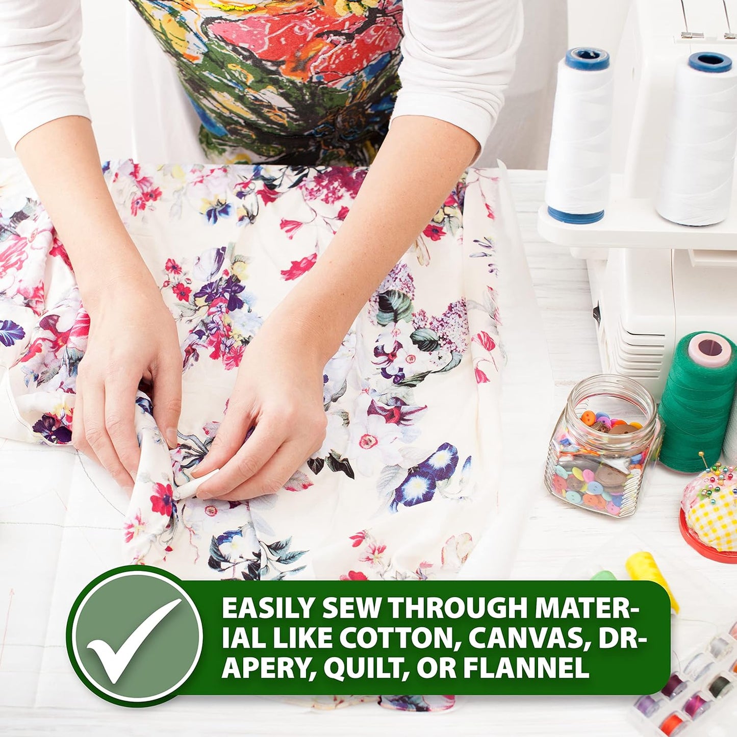 Mandala Crafts 4 Pack of Serger Threads Cones Spools - 40S/2 24000 Yards Polyester Rust Threads for Sergers Machine and Overlock Quilting Sewing Machine