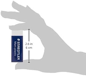 STAEDTLER Mars Plastic Vinyl Erasers (4-Pack), White Erasers for Clean & Precise Results - Latex-Free, Minimal Crumbling, Made in Peru