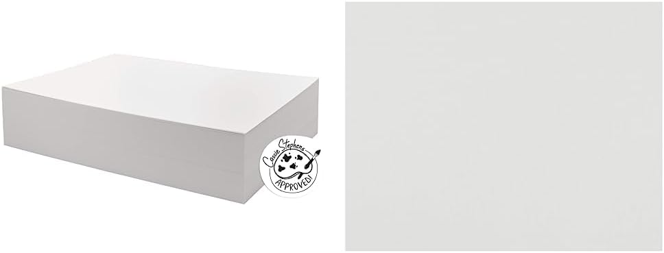 UCreate Watercolor Paper, Bulk (250 Sheets) + Pacon 4-Ply Railroad Board (25 Sheets)