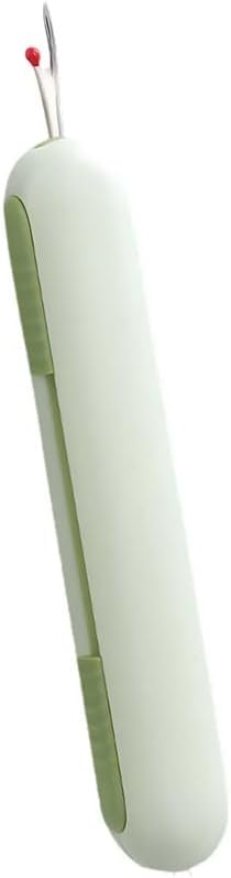 2 in 1 Needle Threader Seam Ripper, Upgraded Sewing Kit Tool for Needle Threading and Seam Removal, Quilting Stitching Supplies for Elderly and Sewing Enthusiasts (Green)