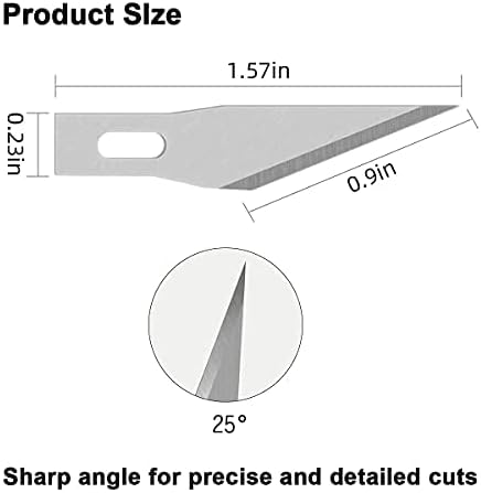 Headley Tools #11 Hobby Knife Blades(Pack of 120),Art Blades Cutting Tool with Storage Case for Craft, Hobby, Scrapbooking, Stencil