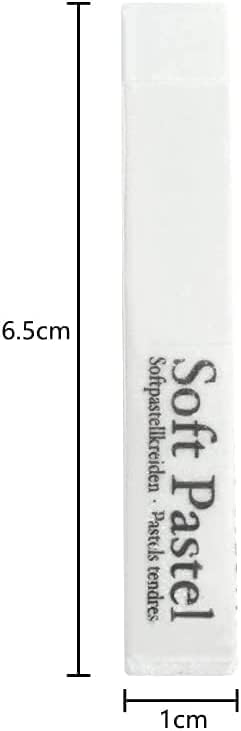 6pcs Square White Soft Pastel Set, Professional Artist's Sketching Chalk Pastels Sticks Oil Painting Kit Art Crayons Non Toxic Individual Color Drawing Soft Pastels for Artist,Beginner