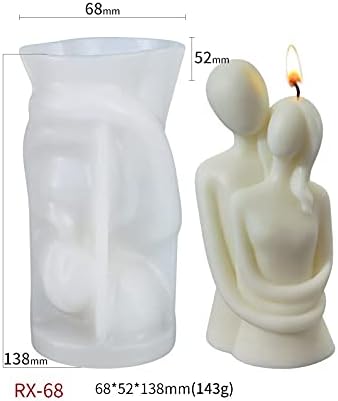 Love Couple Silicone Resin Mold - Boy and Girl Couple DIY Aromatherapy Decoration