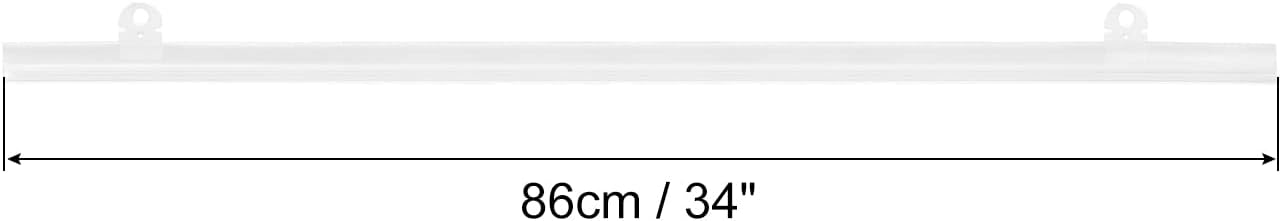 MECCANIXITY PVC Poster Hanger Rail Poster Strip Bar 86cm/34inch Clear with Clips for Poster, Map, 4 Set