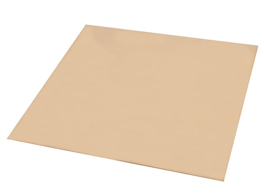 1 Pcs C280 Brass Sheet, 11.8" x 11.8", 24 Gauge(0.02"/0.51mm) Thickness, No Scratches, Protective Film on Both Sides