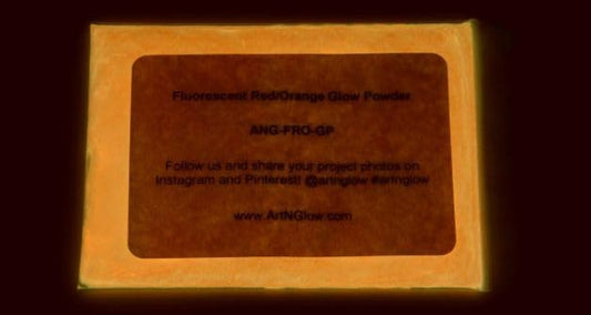 Glow in The Dark Pigment Powder - Neutral and Fluorescent Color for Art Painting, Fine Art, Nail Art Paint, and DIY Crafts - Long Lasting, 10+ Color Options - Fluorescent Red - (12 Grams/ .42 oz)