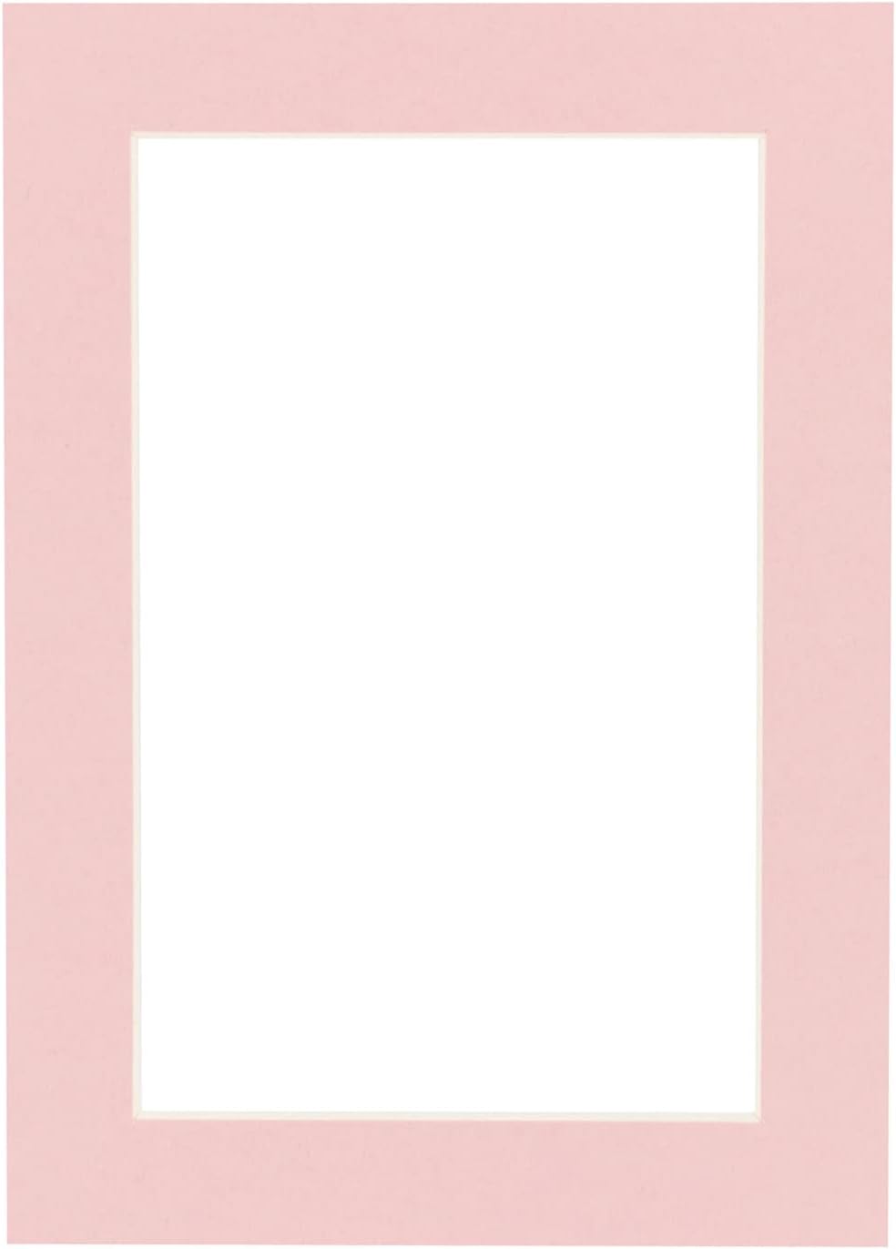 Pack of 25 Acid Free 11x14 Mats Bevel Cut for 8.5x11 Photos - Pink Precut Matboards With Backing Boards and Clear Photo Mat Bags For Pictures, Photos, Framing - 4-ply Thickness