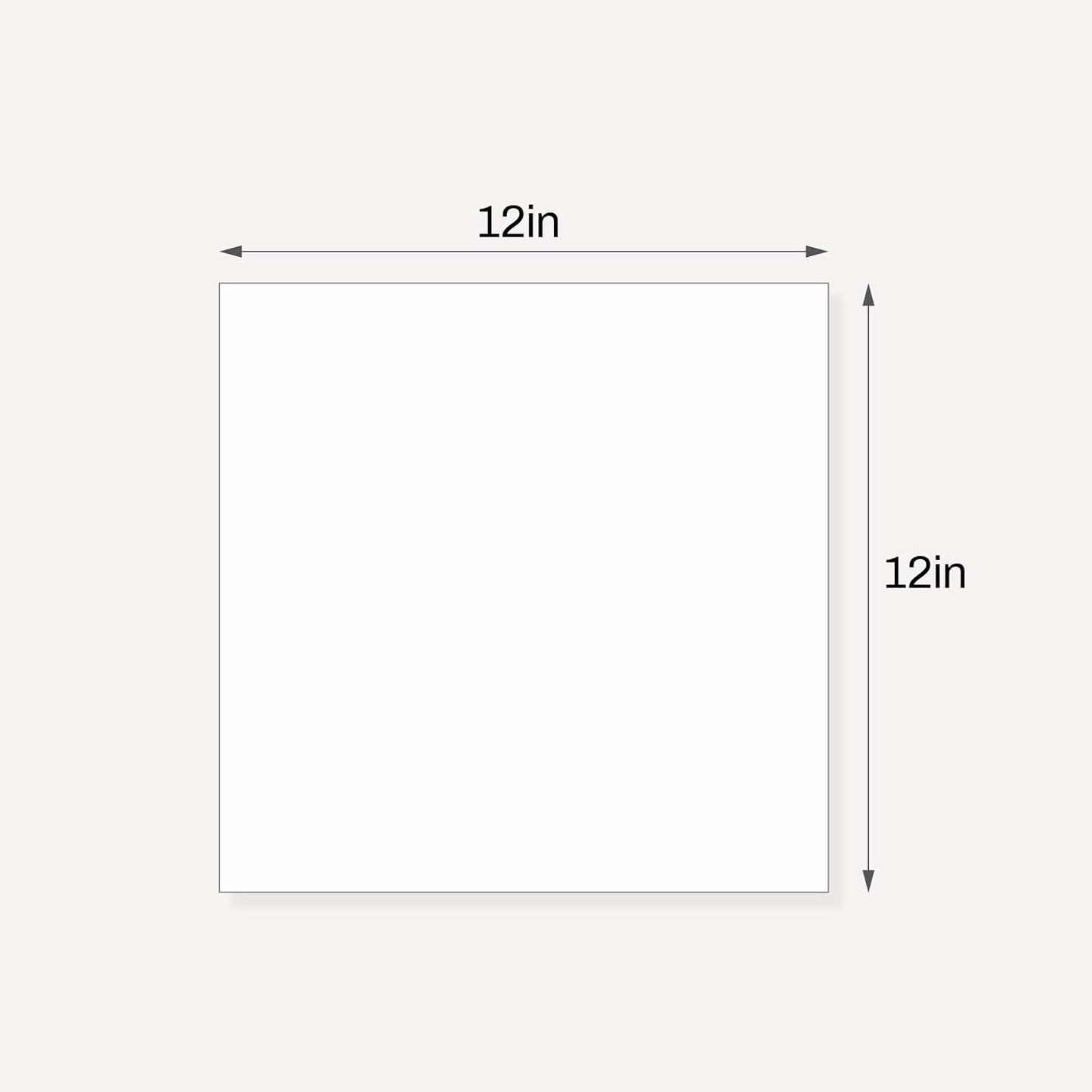 Somime 10 Pack Backing Boards, 12x12 Uncut White Mats Matboards, Acid-Free Backerboards for Art Prints, Ideal for Photos, Pictures, Prints, and Frames