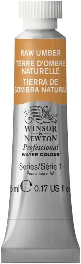 Winsor & Newton Professional Water Colour Paint, 0.17-oz Tube, Raw Umber