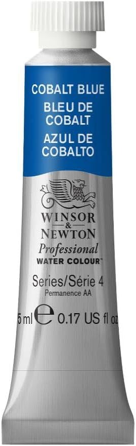 Winsor & Newton Professional Water Colour Paint, 0.17-oz Tube, Cobalt Blue