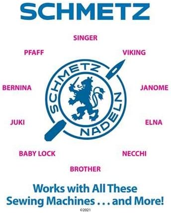 Schmetz Universal Sewing Machine Needles - Size 80/12-2 Cards - 20 Needles