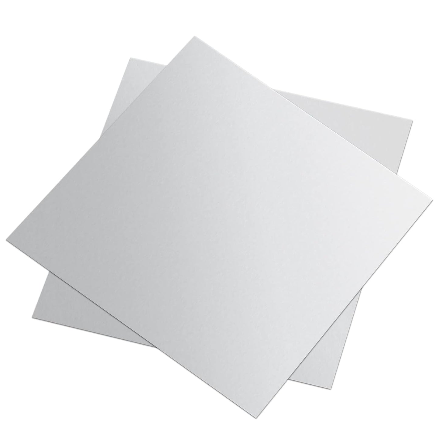 2 Pieces 6061 T651 Aluminum Sheet Metal 6 x 6 x 1/4 (0.25") Inch Thickness Rectangle Metal Plate, 6mm Aluminum Sheet, Plate for Crafting, Industry