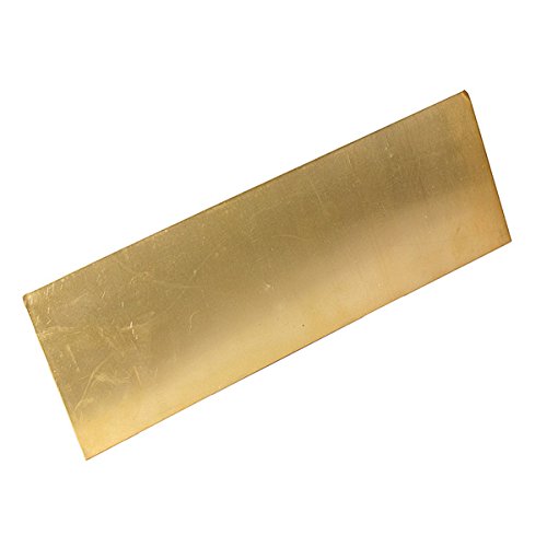 CynKen 1 Pieces 3mmx100mmx100mm Corrosion Resistant H62 Brass Sheet Plate Industry DIY Experiment Sheet