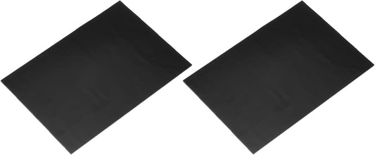 MECCANIXITY 2 Pcs Stained Glass Sheet Mosaic Tile 7.9 Inch x 5.9 Inch Black Stained Glass Sheets for Crafts DIY Art Project