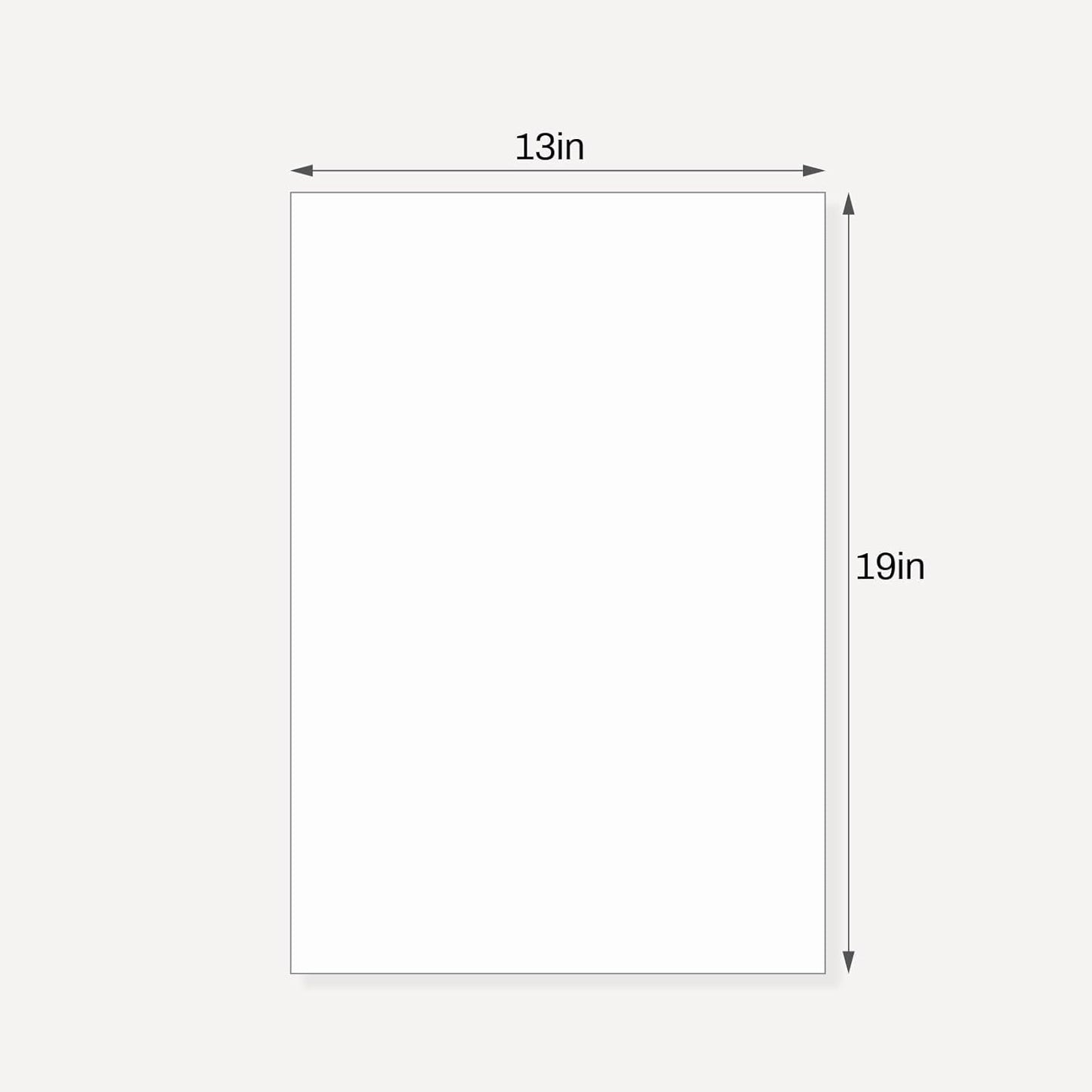 10 Pack Backing Boards, 13x19 Uncut White Mats Matboards, Acid-Free Backerboards for Art Prints, Ideal for Photos, Pictures, Prints, and Frames