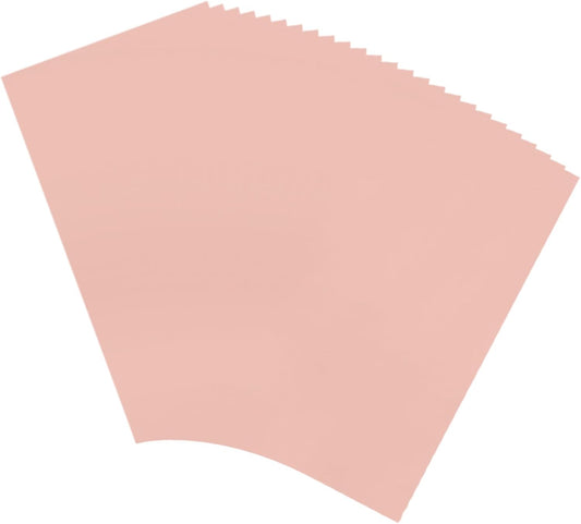 MECCANIXITY 50 Sheets Heat Reactive Foil, 20x29cm Rose Gold Foil Transfer Sheets Toner Reactive Foil Transfer Foil Sheets Hot Foil Stamping Paper for Crafts DIY Cardmaking Album Decoration