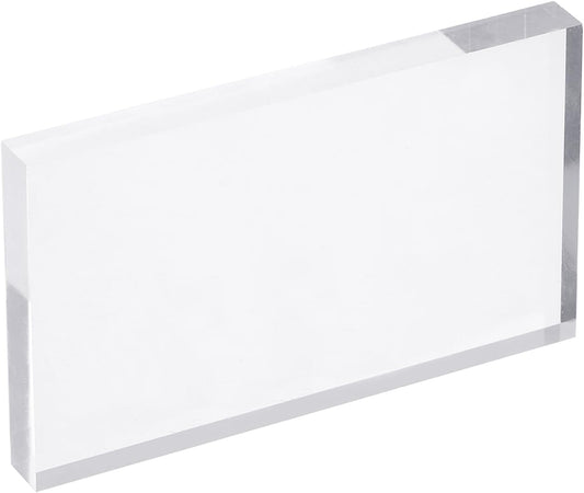 PATIKIL Acrylic Stamp Block, 1 Pack Clear Stamping Blocks with Grid Lines Decorative Mounting Blocks Set Rectangle for Scrapbooking DIY Crafts Card Making