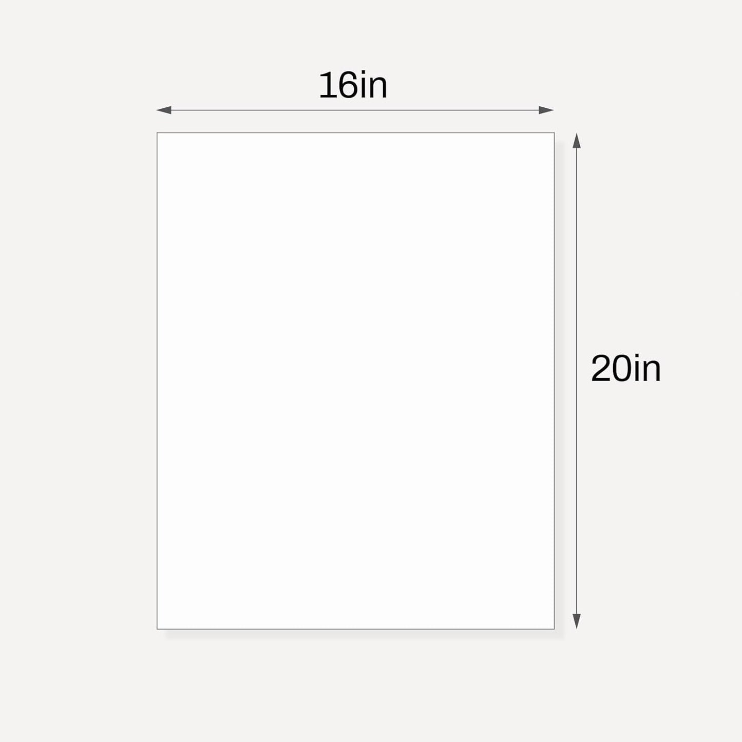 10 Pack Backing Boards, 16x20 Uncut White Mats Matboards, Acid-Free Backerboards for Art Prints, Ideal for Photos, Pictures, Prints, and Frames