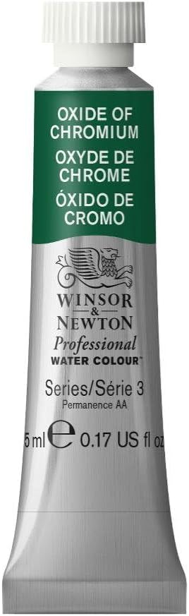 Winsor & Newton Professional Water Colour Paint, 0.17-oz Tube, Oxide of Chromium
